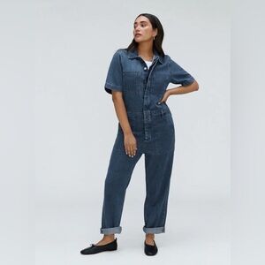 NWOT Everlane The Supersoft Jean Coverall Denim Jumpsuit